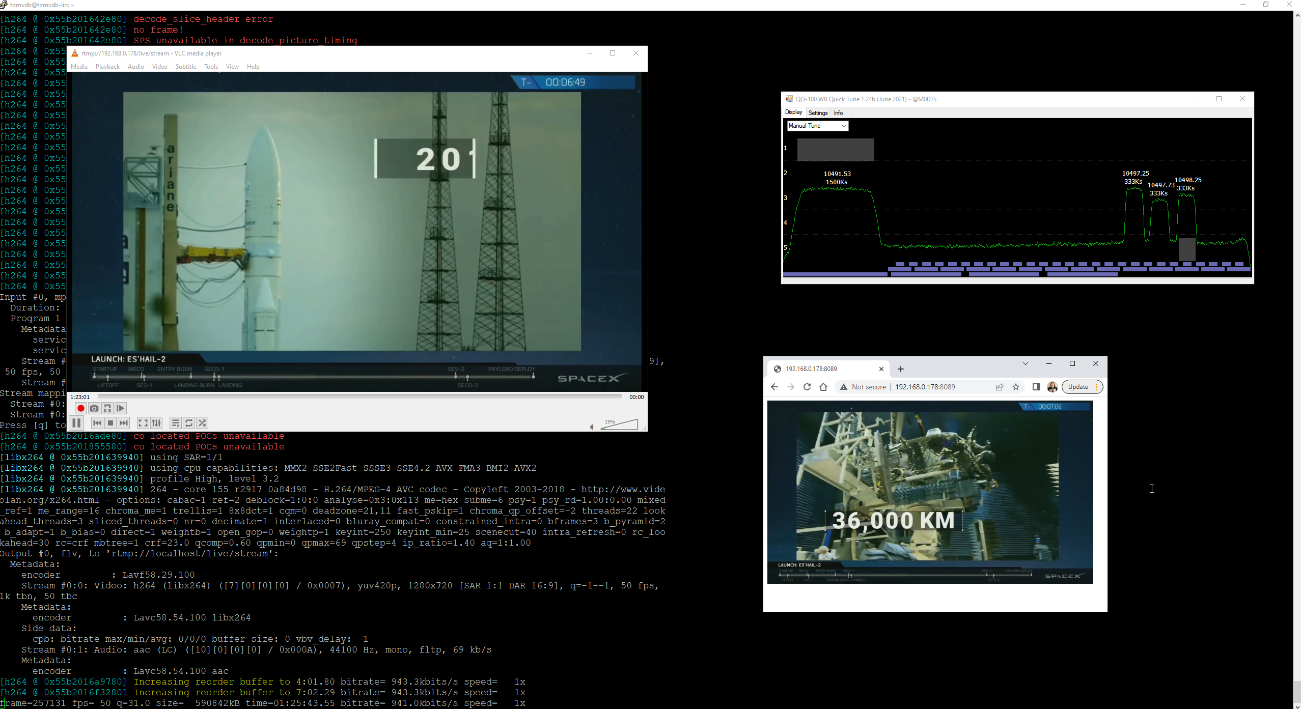 Practical DATV Network/Internet Streaming Experiments – Part 1